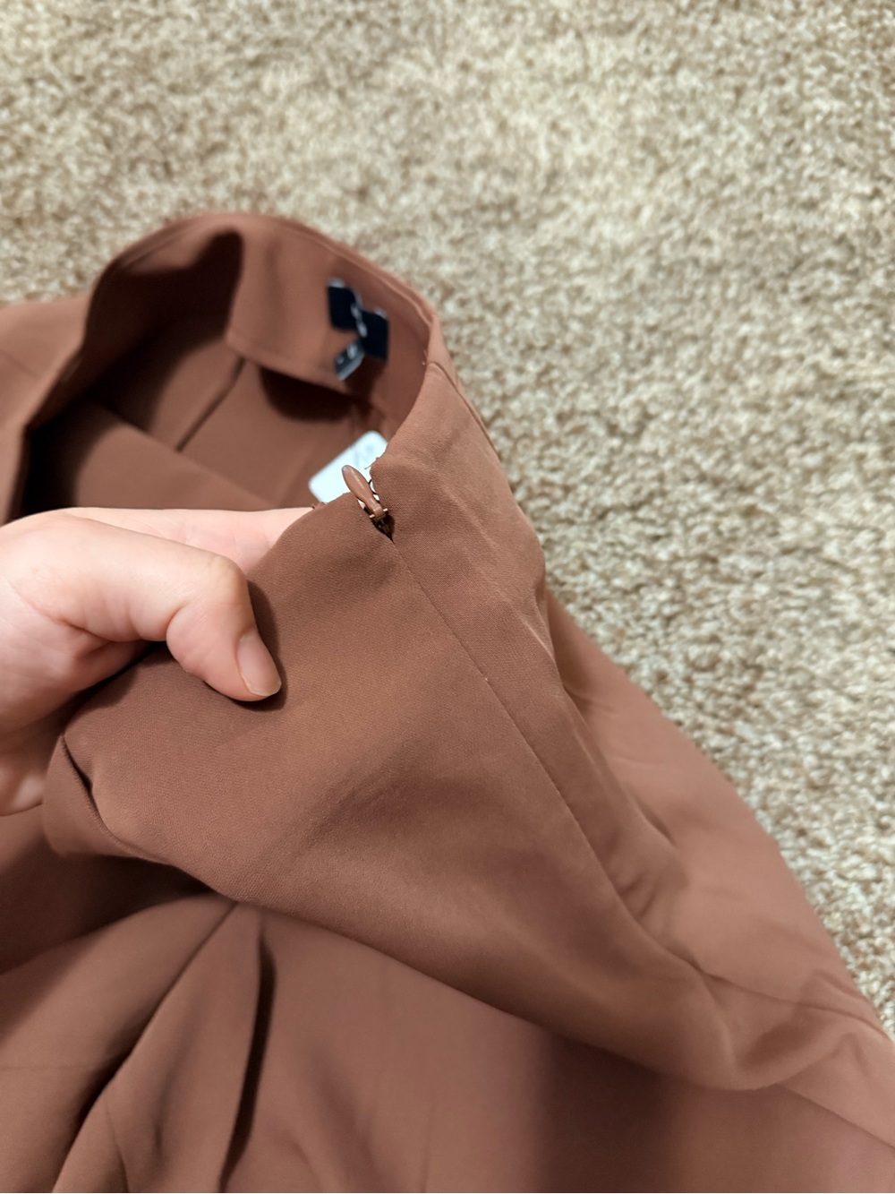 Express Rust-Brown Mini Skort - Picture 4 of 4